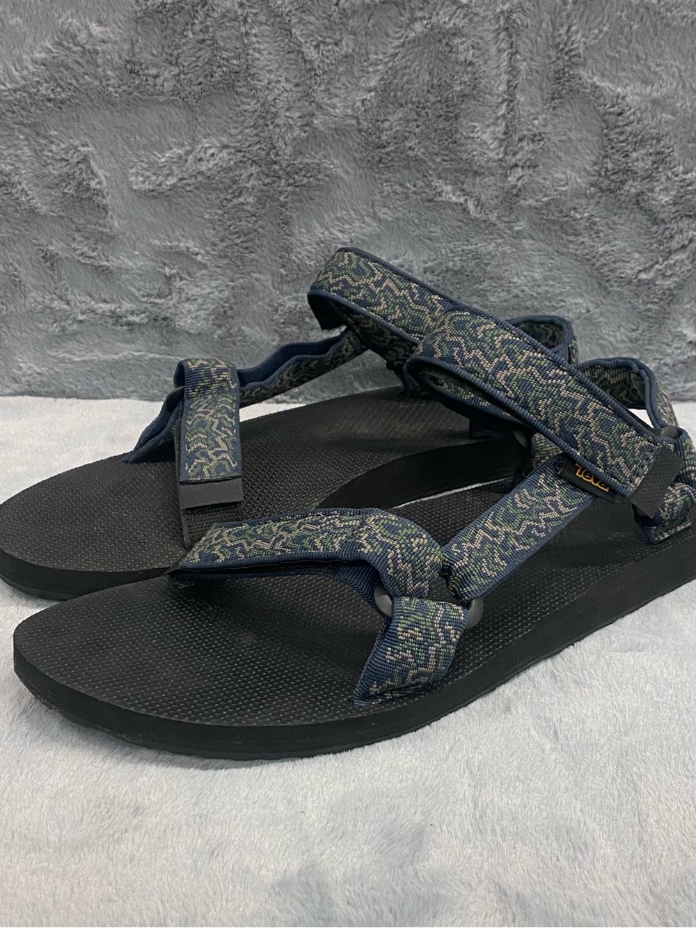 Teva Sport Sandals Mens 13 Black Green Geometric